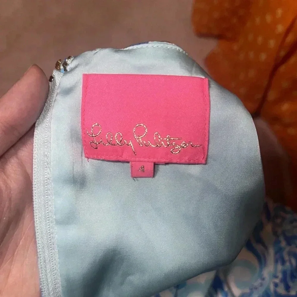 Lilly Pulitzer Donna Romper Bennet Blue - Picture 8 of 8